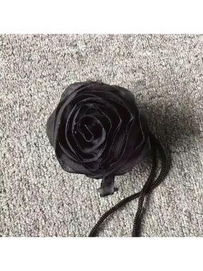 Osadia Black Rose Reusable Shopping Tote Bag Foldable Eco-Friendly Polyester